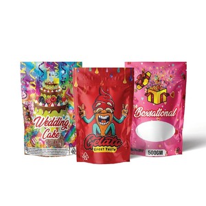 Bolsas de plástico con fondo plano y cierre resellable, con logo OEM y ODM, para envasar proteína en polvo, granos de café, frutas, cereales, con cremallera. - Product Image 5