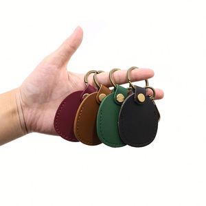 Wholesale Durable Pu Leather Concise Waterproof <b>Bag</b> Charms Modern Simple Button <b>Key</b> <b>Ring</b> Portable Keychain - Product Image 6