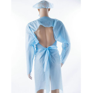 Robe d'isolement jetable en CPE, réversible, imperméable, anti-salissures, anti-poussière, GZ RTS, commande en vrac mixte - Product Image 2