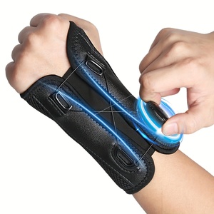 Attelle de poignet réglable en dentelle souple avec bouton de réglage pour le soutien du canal carpien, l'arthrite et la tendinite - Product Image 6