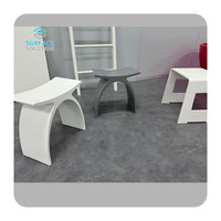 Siège de tabouret de douche de banc de Surface solide de pierre artificielle pour le tabouret accessoire de douche de salle de bains