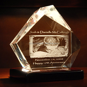 Trofeo de Cristal Único para Regalos Empresariales, Transparente, Estilo Folclórico <span class=keywords><strong>Original</strong></span> Occidental, para Bodas, OEM, Deportivo, Globo, Bola, Impresión UV, Grabado - Product Image 2