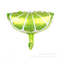 Nouveau mini ballon en aluminium motifs pastèque, orange, citron, ananas pour décoration d'anniversaire et ouverture de centre commercial, vente en gros