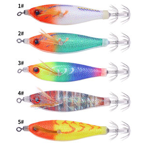 HENGJIA 8cm 5.8g Leurre de pêche horizontal lumineux pour calamar, <span class=keywords><strong>crevette</strong></span> phosphorescente pour la pêche en eau salée - Product Image 2