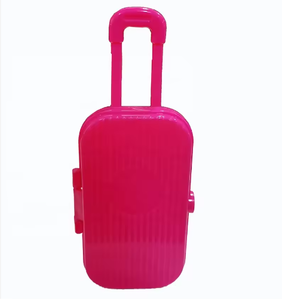 Sọc Kết Cấu Mini Vali Đồ Chơi Nhựa Đồ Chơi Tùy Chỉnh Mini Vali Du Lịch Túi Đồ Chơi Cho Trẻ Em Giả Vờ Chơi Có Thể Thu Vào Kéo Xử Lý - Product Image 3