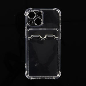 1.5MM TPU precisione foro chiaro titolare della carta nuovo portafoglio cassa del telefono per <span class=keywords><strong>iPhone</strong></span> <span class=keywords><strong>13</strong></span> <span class=keywords><strong>Mini</strong></span>/<span class=keywords><strong>13</strong></span> pro max copertura trasparente del paraurti - Product Image 5