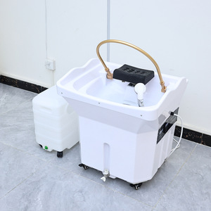 Bassin de lavage portable 60L le plus populaire pour salon de beauté, lavabo mobile japonais pour spa capillaire sans plomberie - Product Image 3