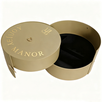 Logo personnalisé Boîte à fleurs Boîte cadeau de mariage Boîte cadeau ronde