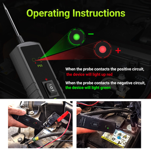 Probador de Circuitos para Vehículos Profesional P55 y Probador de Baterías de <span class=keywords><strong>Auto</strong></span> 12-24V, Prueba de Continuidad con 1 Año de Garantía, Ajuste Universal - Product Image 3