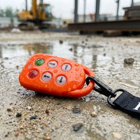 HZBOY DC 12V-24V Remote Control Nirkabel Industri M4 4 Tombol Jangkauan 100m Baterai Isi Ulang untuk Crane Hoist Garasi FCC