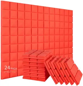 Bán sỉ hình lục giác tấm bọt-Jiugongge WALL FOAM 2X12X12 Inch-Acoustic Foam - Studio Foam Wedges-Tấm Mật Độ Cao-Nêm Cách Âm