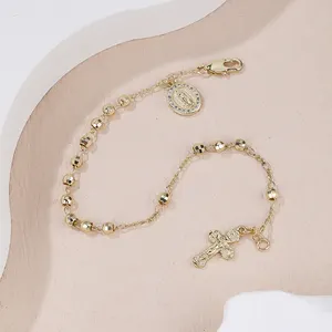 Diamante Virgem Maria Pulseira feminina Religiosos Maria mulheres pulseira