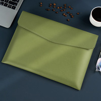 Carpeta de Archivos A4 de Gran Capacidad, Bolsa para Portátil, Personalizable, de Cuero PU, con Asa, Organizador de Documentos