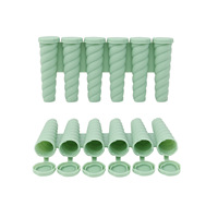 Moules à sucettes glacées en silicone YDS Moules à glaçons pour enfants, tubes à sucettes glacées réutilisables avec couvercles Conception sans goutte parfaite pour les bâtonnets de yaourt