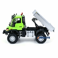 Kabolite 5501 Camioneta Todoterreno RC 4x4 a Escala 1/14 con Chasis Metálico, Bloqueo de Diferencial, Plataforma Eléctrica Abatible y Cabrestante K5501 Unimog
