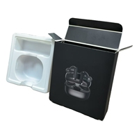 Empaque de Producto Tecnológico Premium, Caja de Cartón Resistente para Auriculares Bluetooth, Empaque para Cabezales de Carga