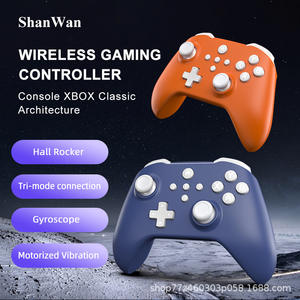 Hall cảm biến rung động cơ shanwan Q34 không dây Trò chơi điều khiển phím điều khiển cho chuyển đổi PC Android IOS sáu trục con quay hồi chuyển gamepad - Product Image 2