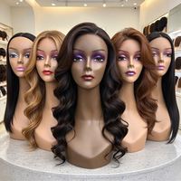 Tête de mannequin femme haut de gamme avec épaules pour maquillage, coiffure, usage scolaire et présentation en magasin