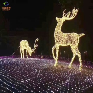 Nouvelles Lumières de Noël Extérieures 2026 : Guirlande LED Étanche pour Décoration de Jardin et Cour, Motif Renne - Product Image 1