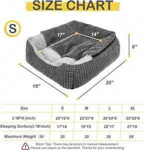 Échantillon Gratuit : Lits pour Chiens de Taille Grande, Moyenne et Petite, Couverture Rectangulaire à Capuche pour Chiots, Lit Orthopédique de Luxe Anti-Anxiété pour Chats - Product Image 4