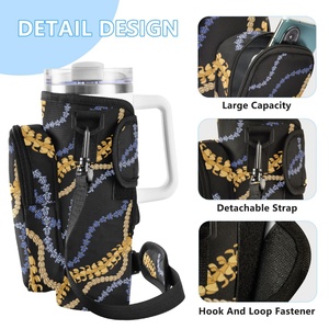 Funda para Taza de Café con Diseño de Flor Aloha Puakenikeni, Reutilizable, para Vasos de 40 oz, Bolsa para Botella de Agua Personalizada con Diseño Hawaiano - Product Image 3