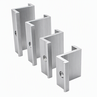 Collier de fixation en alliage d'aluminium anodisé pour l'installation de rails solaires montés sur toiture