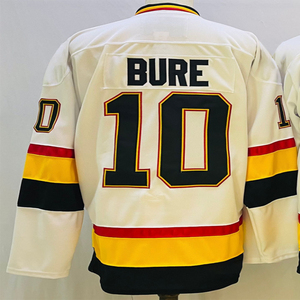Camisetas de Hockey Cosidas para Hombre 10 Pavel Bure 43 Quinn Hughes 40 Elias Pettersson 16 Trevor Linden 6 Brock Boeser 9 J.T. Miller - Product Image 3