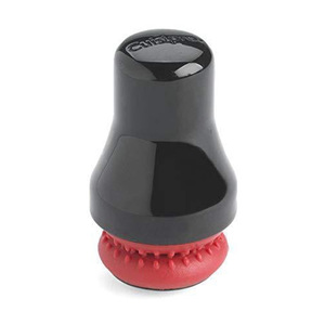 Cutekpro Brosse magnétique pour bouteille, outil de nettoyage en silicone pour verre à vin, paroi intérieure, 5,5*3, plastique noir et rouge - Product Image 1