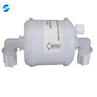 Filtro de Cápsula Hidrófilo de PVDF de Doble Capa Duradero, 0.2um, 1.5 Pulgadas, Conector Jaco de 1/4" para Soluciones Químicas