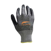 Gant anti-découpe hfp et revêtement en mousse de Nitrile, logo personnalisé, résistant aux coupure, pendentif de fil en acier, niveau ANSI 4