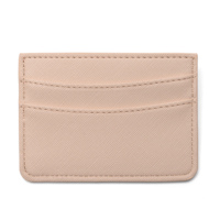 Portefeuille compact minimaliste en cuir PU bleu de luxe avec logo personnalisé, protection RFID, porte-cartes fin