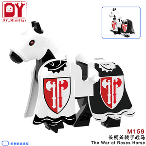 Bloques de Construcción de Caballos de Guerra Medievales de las Guerras de las Rosas, 6 Estilos de Caballeros a Caballo, Ladrillos Ensamblables, Juguetes Educativos DIY para Niños, Colección - Product Image 3