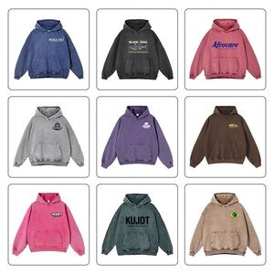 Sudaderas con Capucha de Alta Calidad, Personalizadas con su Propio Logotipo, 420 GSM, 100% Algodón, Tallas Grandes, Estilo Vintage Batik para Hombre - Product Image 3