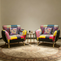 Fauteuils en tissu de design moderne italien de luxe pour l'ameublement de la maison, pour le salon, usage de loisirs, style panneau en bois