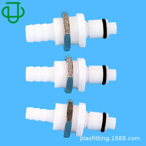 Conector Rápido de Plástico POM de 6-10 mm con Válvula de Cierre para Conexión de Manguera de Goma - Product Image 1
