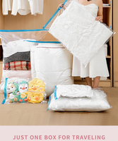 Sacs de rangement sous vide, sacs de compression portables pour les voyages, économiseur d'espace pour les bagages