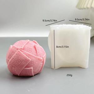 แม่พิมพ์ซิลิโคนทำสบู่ยิปซั่มทำด้วยมือเทียนหอมทรงกลมสัญลักษณ์<span class=keywords><strong>เงิน</strong></span> M54564 - Product Image 3