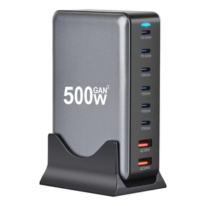 Certificado CE 320W-800W Cargador GaN de escritorio PD rápido Adaptador <span class=keywords><strong>USB</strong></span> tipo <span class=keywords><strong>C</strong></span> de 8 puertos OTP para teléfono móvil Laptop PC Soporte de base de carga - Product Image 6