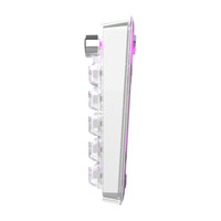 PC transparan keycap struktur gasket XK86B RGB nirkabel panas swapple keyboard gaming mekanik