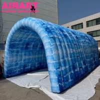 Tunnel gonflable personnalisé, tente igloo gonflable pour événements extérieurs, entrée de fête, tunnel de glace géant gonflable