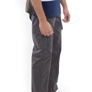Pantalon cargo léger pour homme avec taille élastique et tissu en toile imperméable et respirant pour les voyages d'hiver et l'usage quotidien - Product Image 2