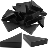 Protections d'angle en plastique noir et blanc multi-tailles, espaceurs, protecteurs de cadre de meubles, verre, aluminium, bord en plastique, protecteur d'angle