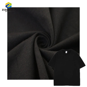 Tessuto lavorato a maglia 240gsm 88% <span class=keywords><strong>cotone</strong></span> organico 12% spandex tessuto a maglia elasticizzato per indumento - Product Image 1
