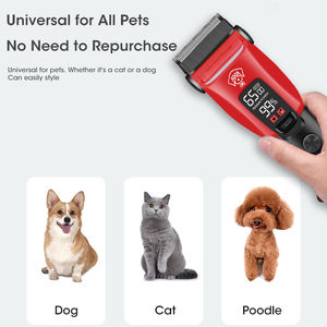 Nuovo FK-9003 elettrico Resuxi per animali domestici 2000mAh grande lama in ceramica Pro tagliacapelli per cani 6 pettini guida - Product Image 2