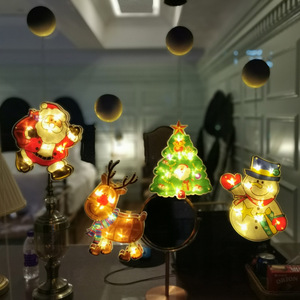 Nouvelles lumières d'ambiance de Noël en gros pour la décoration de scènes de festival, avec des motifs de personnes âgées et de cerfs, lumières LED colorées pour une ambiance festive. - Product Image 5
