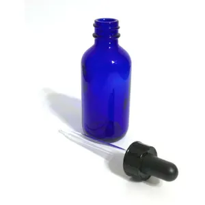 精油玻璃琥珀草本酊瓶与滴管30毫升