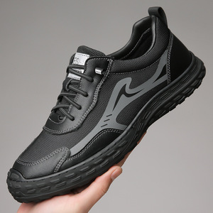 Nouvelles chaussures de course pour hommes, antidérapantes, résistantes à l'usure, à semelle épaisse, en maille respirante pour la course et la marche - Product Image 2