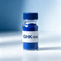 Poudre lyophilisée de peptide de cuivre bleu GHK-Cu, tripeptide de cuivre-1, matière première cosmétique, poudre de collagène