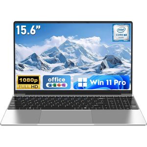 โน้ตบุ๊ก Naiklulu ขนาด 15.6 นิ้ว แรม 16GB SSD 256GB หน่วยประมวลผล Core M3 จอแสดงผล FHD ระบบปฏิบัติการ Windows 11 Pro เหมาะสำหรับนักเรียน - Product Image 1