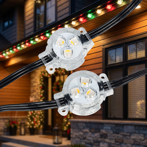   Lumière LED à points de pixels certifiée 30 mm DC12V 24V 48V UCS2904 RGBW SMD5050 IP67 pour l'éclairage extérieur des avant-toits et des façades de bâtiments - Product Image 1